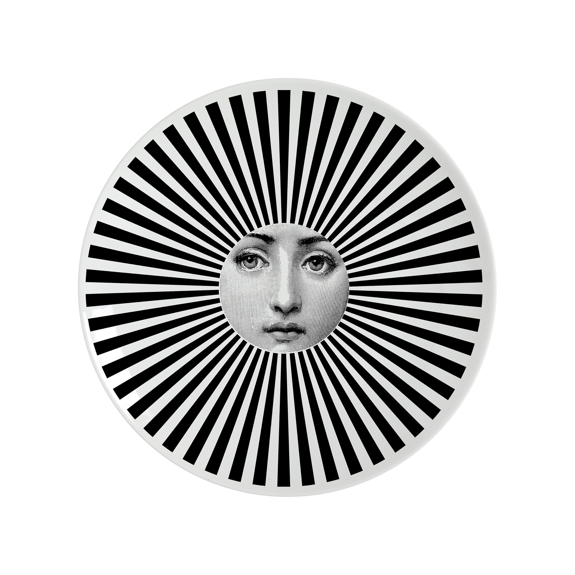 Assiette Tema e Variazioni n°247 en porcelaine - Noir & Blanc
