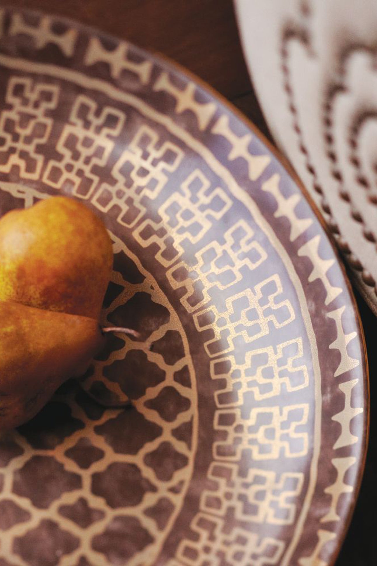 Fortuny central bowl - Brown