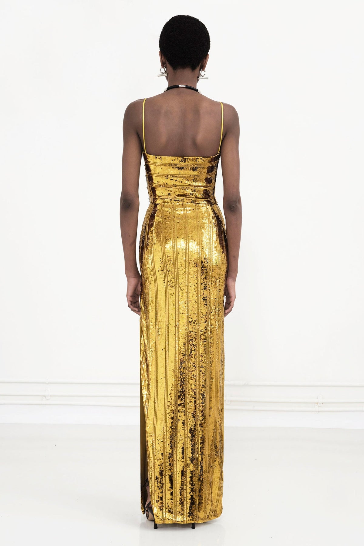 Robe longue Stargaze à bretelles - Mustard