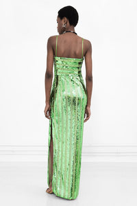Robe longue bandeau Stargaze - Jade Green