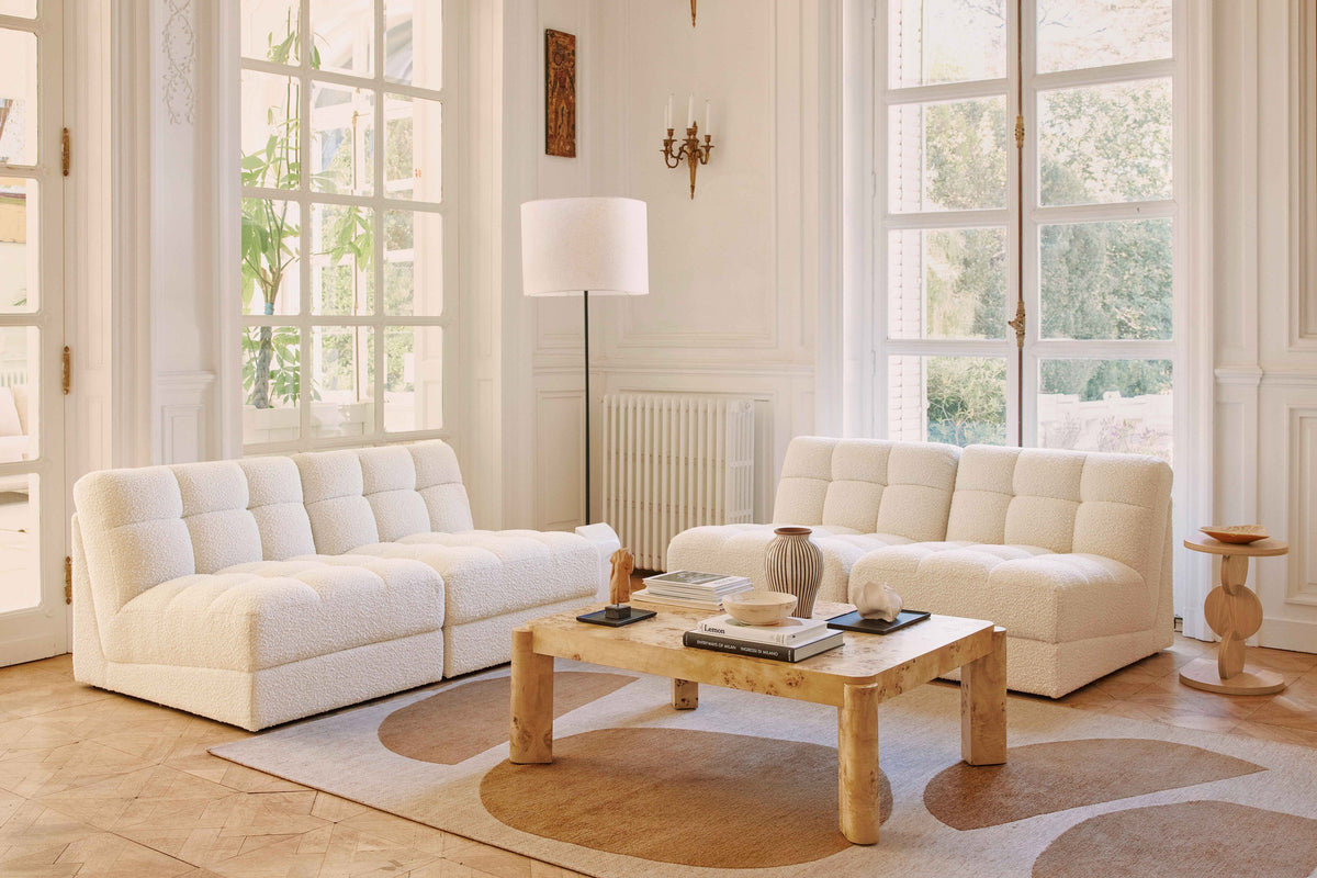 Fauteuil modulable Paul - Blanc avoine