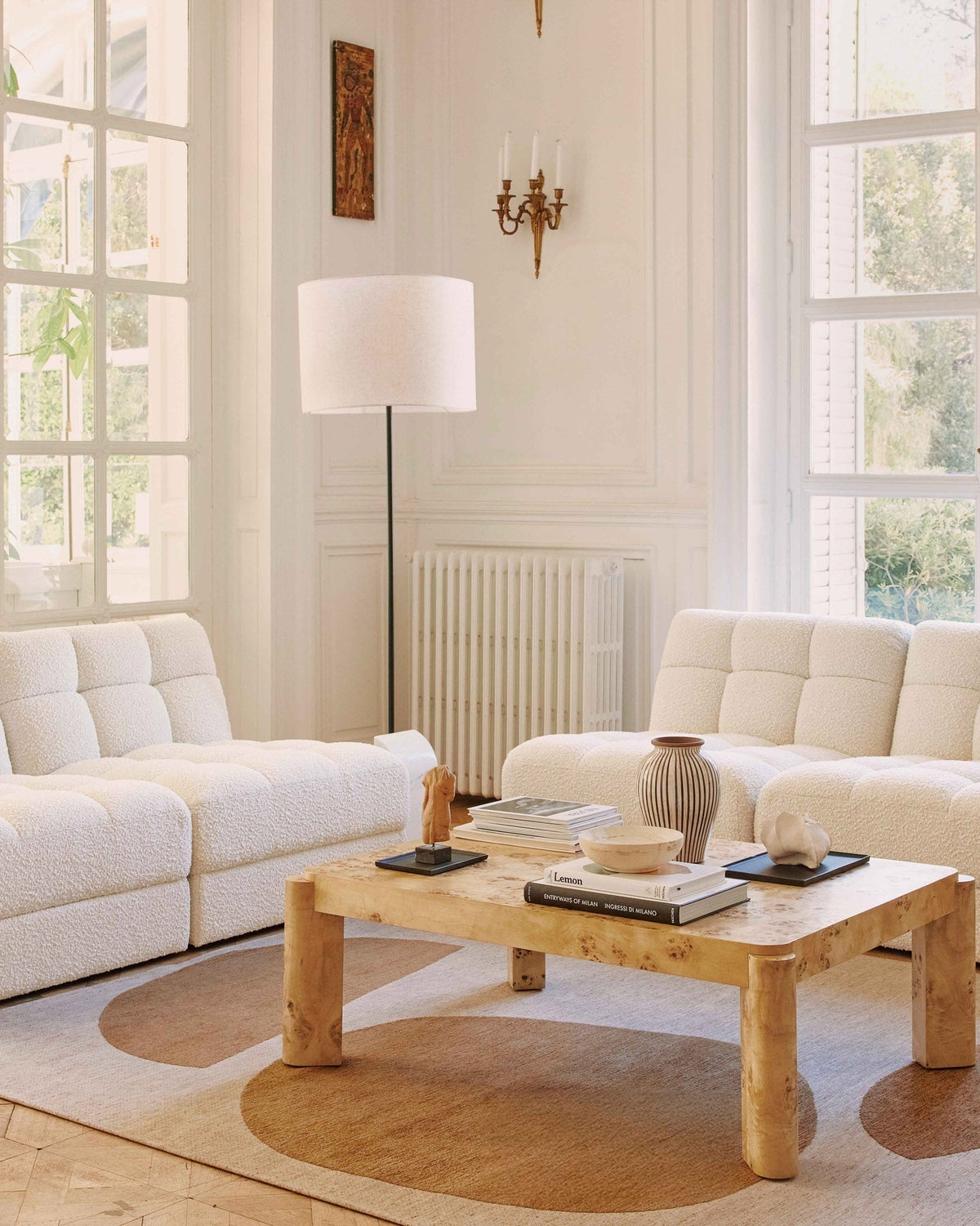 Paul Modular Armchair - Oat White