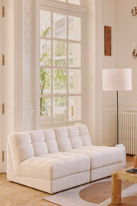 Fauteuil modulable Paul - Blanc avoine