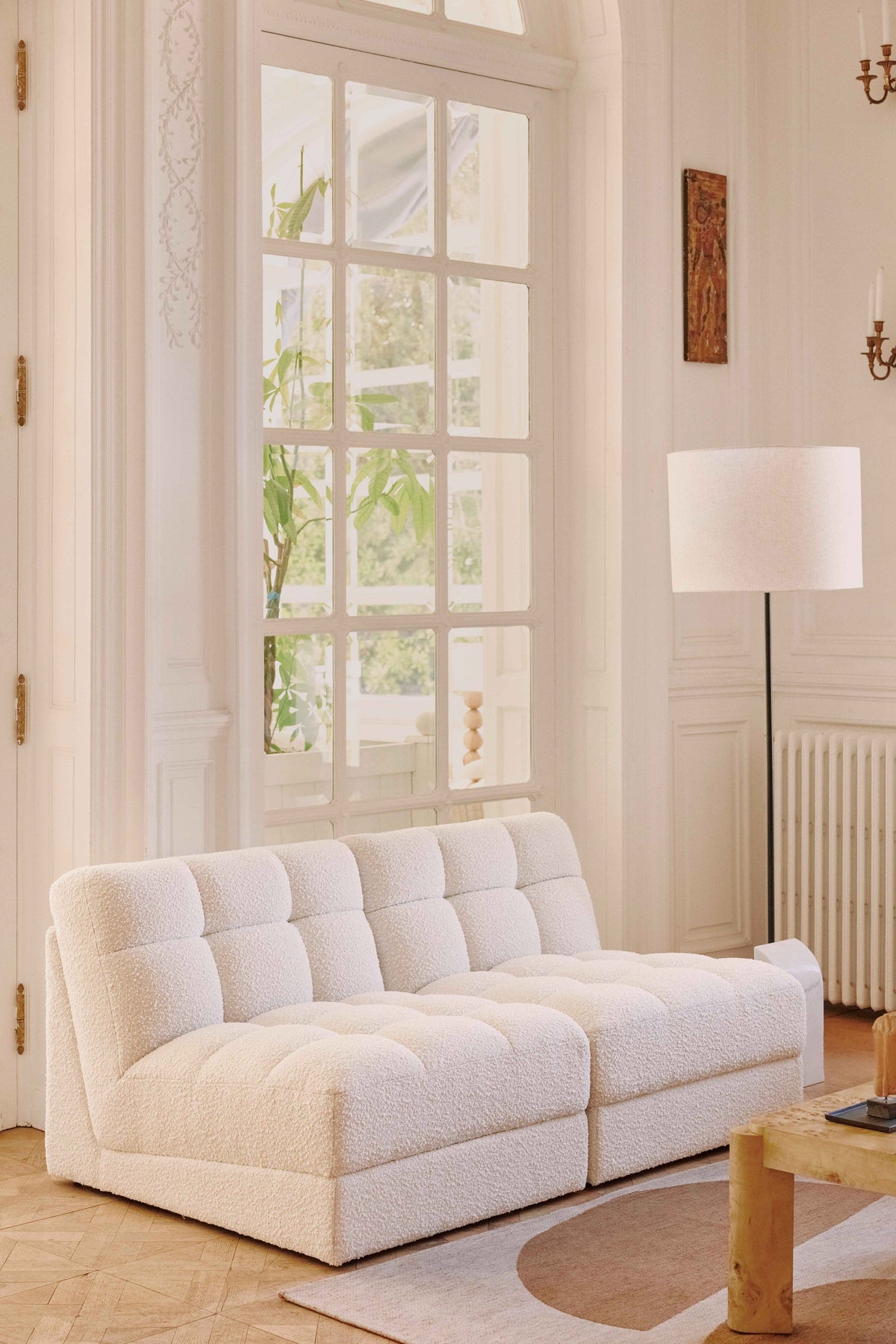 Fauteuil modulable Paul - Blanc avoine