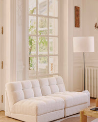 Paul Modular Armchair - Oat White