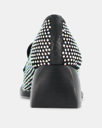 1 QTY New Bulla Cara Mule  Lime Metallic Nappa