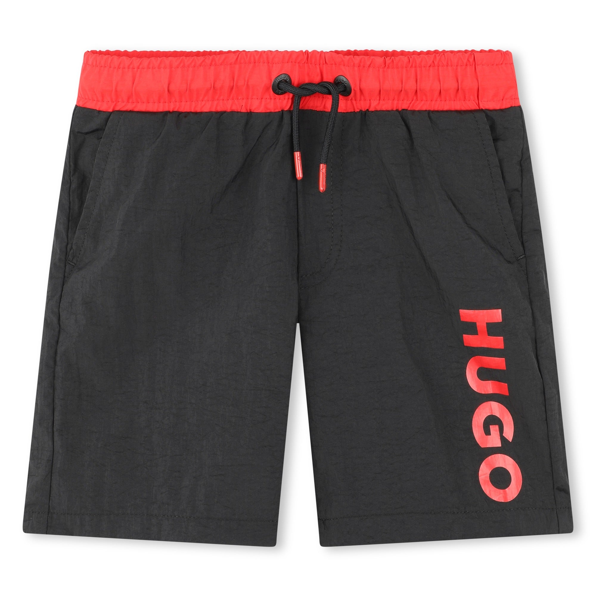 Short de bain à taille élastiquée - Black