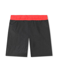 Short de bain à taille élastiquée - Black