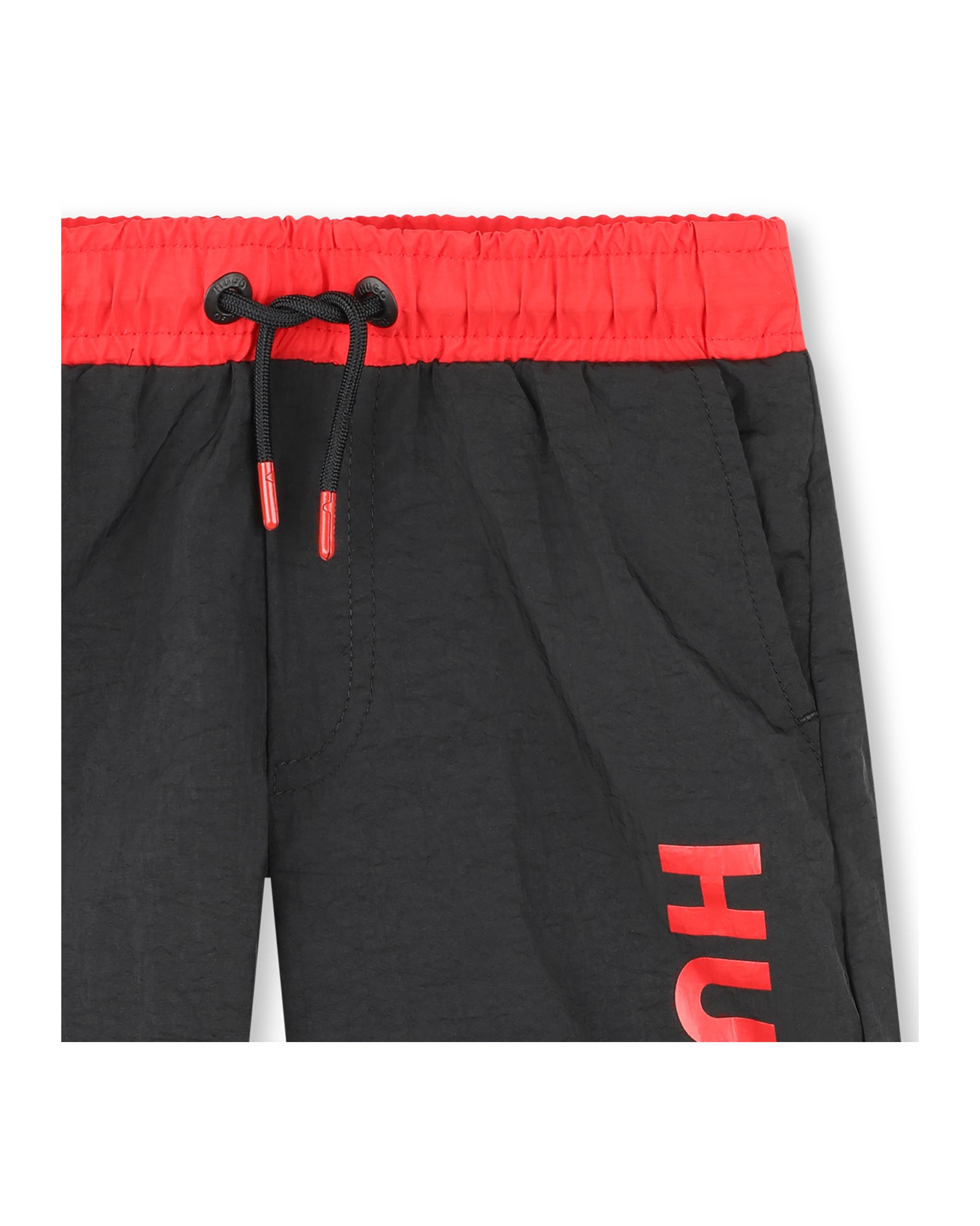 Short de bain à taille élastiquée - Black