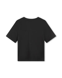 Short-sleeved cotton T-shirt - Black
