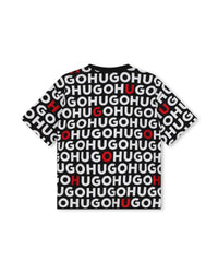 T-shirt à manches courtes en coton - Noir Rouge