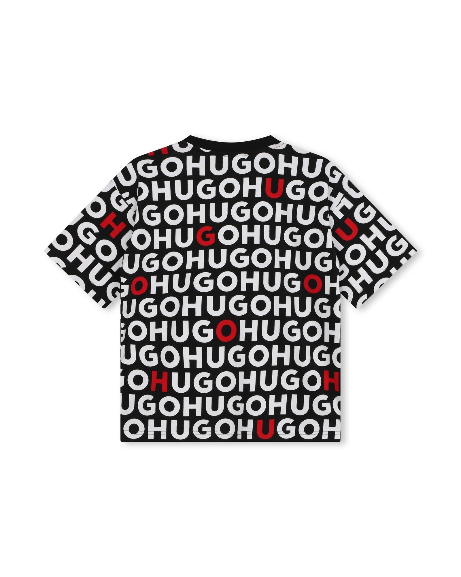 T-shirt à manches courtes en coton - Noir Rouge
