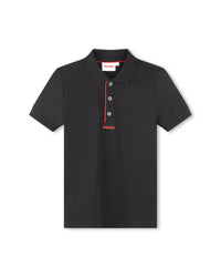Polo à manches courtes en coton - Black
