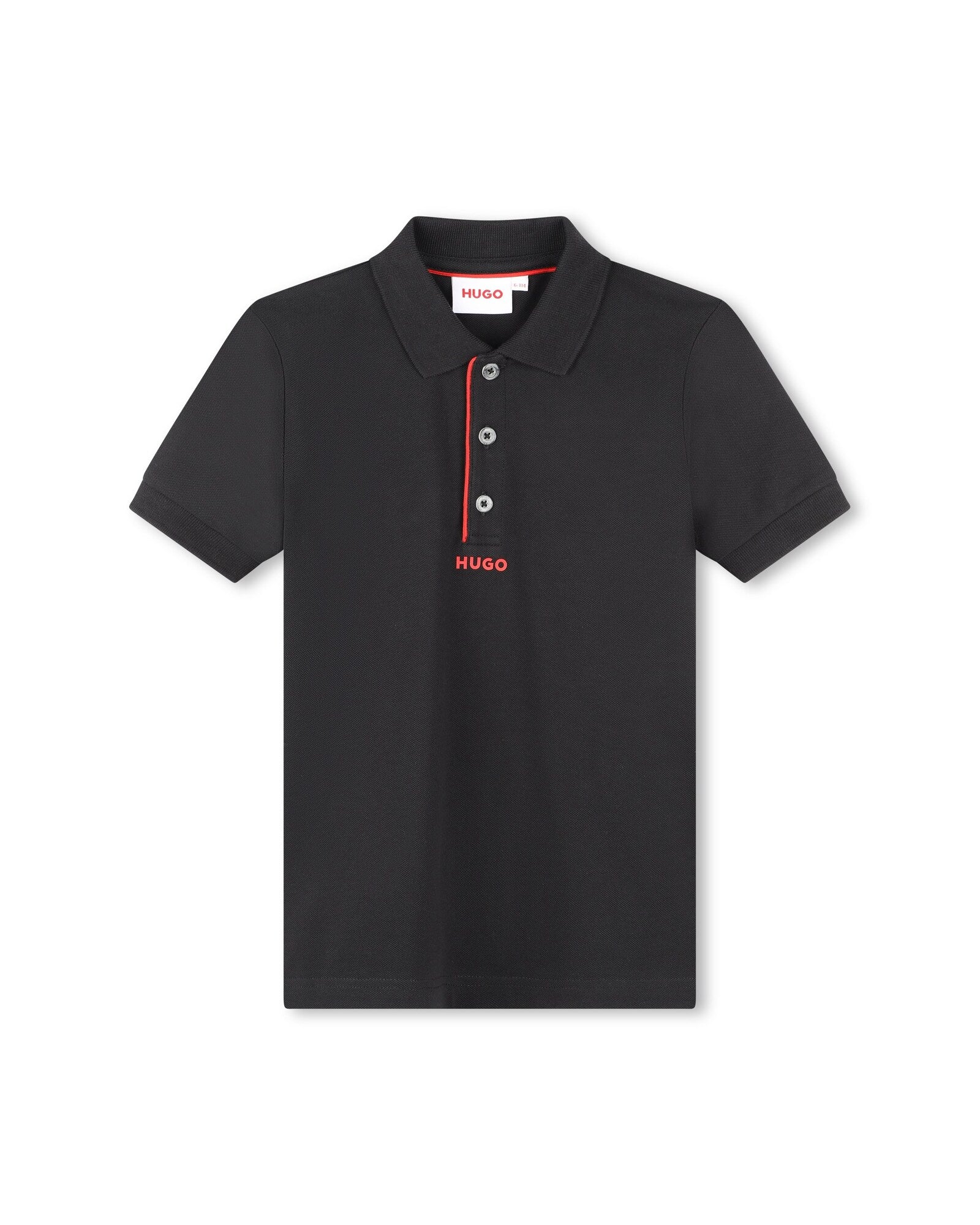 Polo à manches courtes en coton - Black