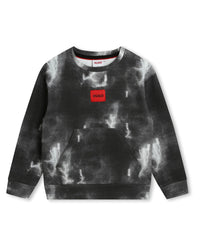 Sweatshirt en imprimé - Noir Gris