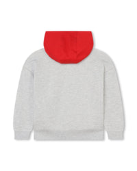 Cardigan ample à capuche - Gris Chiné