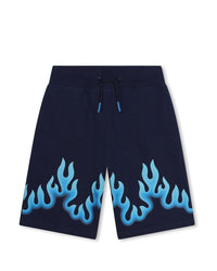 Bermuda de jogging en molleton - Medieval Blue