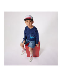 Bermuda shorts with denim pockets - Double Stone