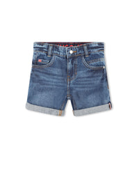 Pocket denim shorts - Stone