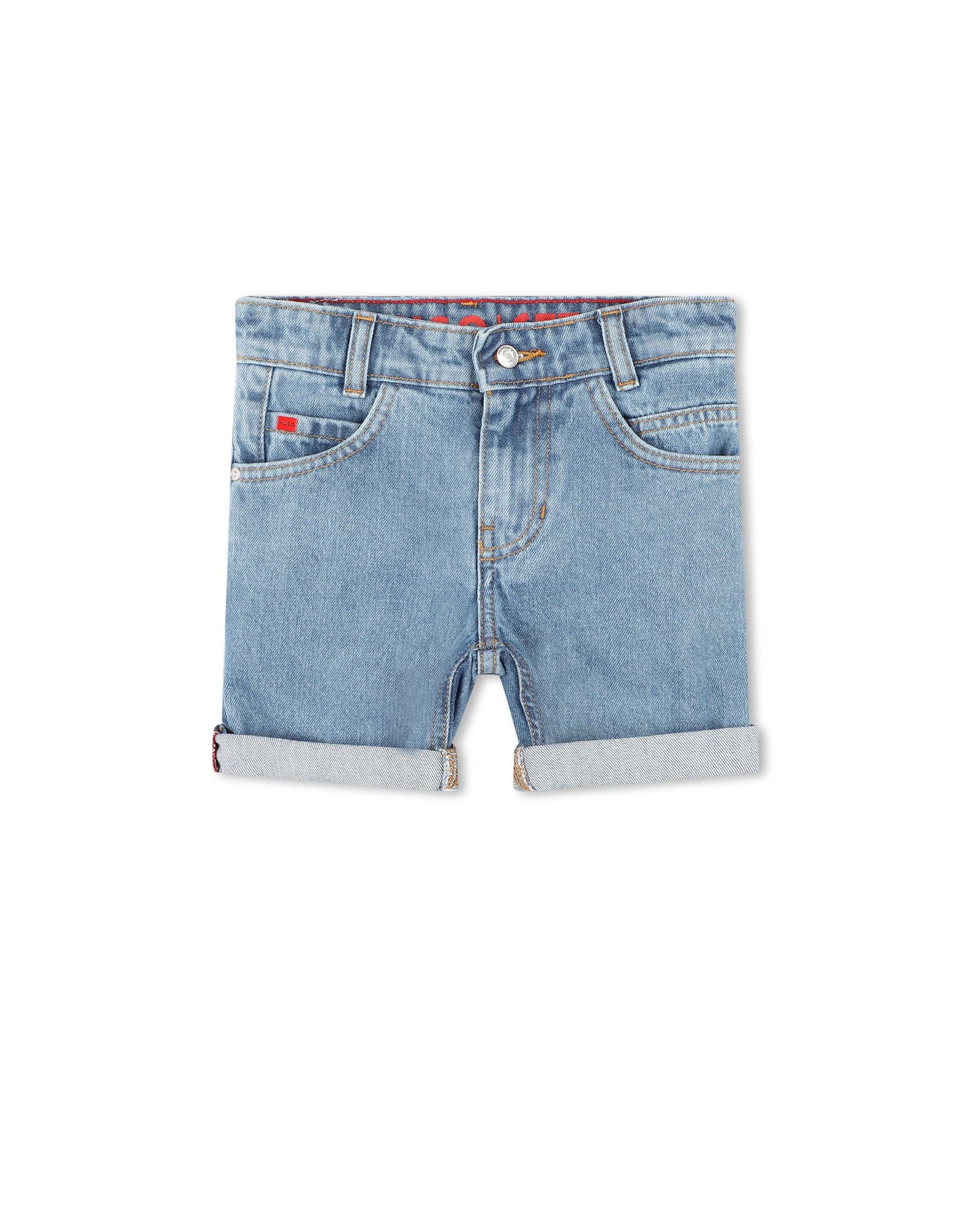 Bermuda à poches en denim - Bleach Pouss