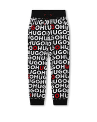 Pantalon de jogging avec monogramme imprimé - Noir Rouge