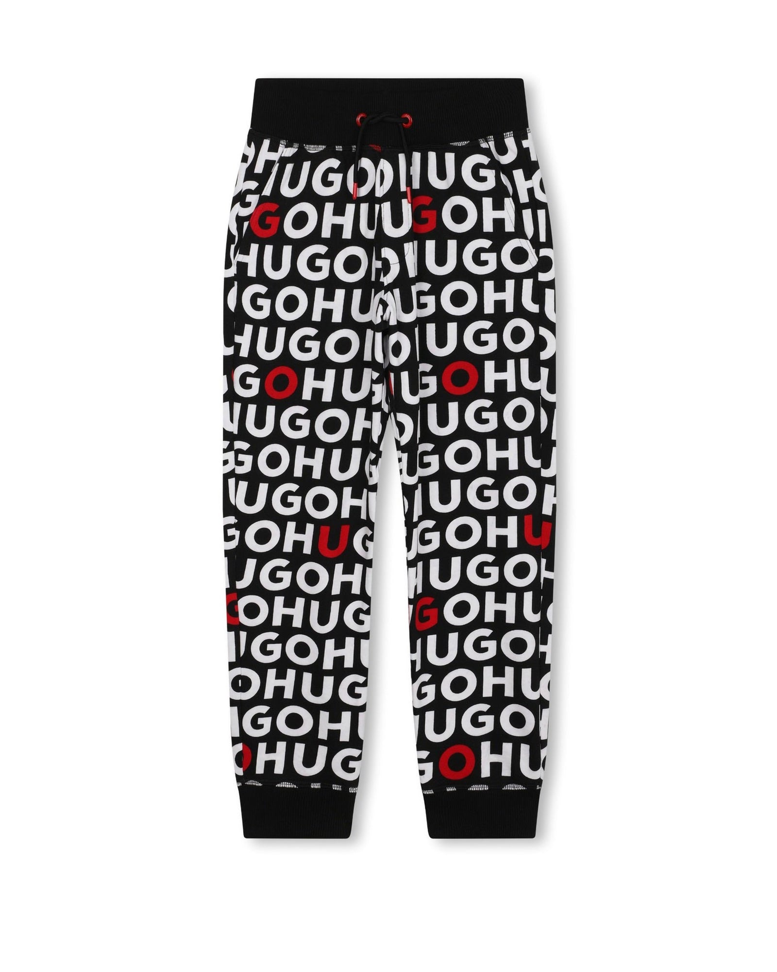Pantalon de survêtement à imprimé monogramme en coton - Noir Rouge