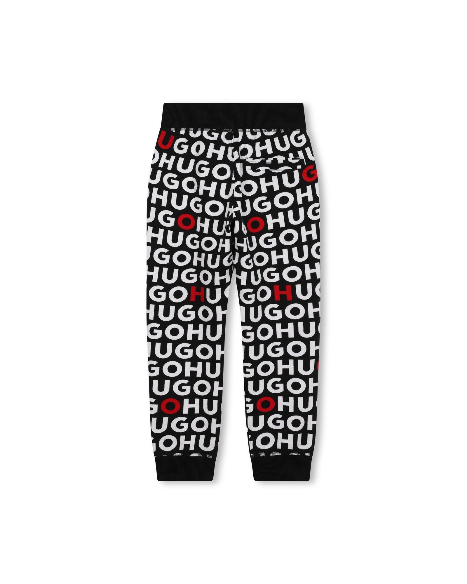Pantalon de survêtement à imprimé monogramme en coton - Noir Rouge
