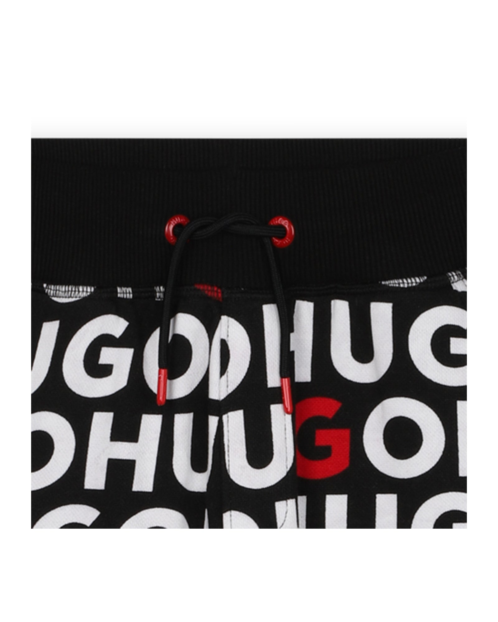 Pantalon de survêtement à imprimé monogramme en coton - Noir Rouge