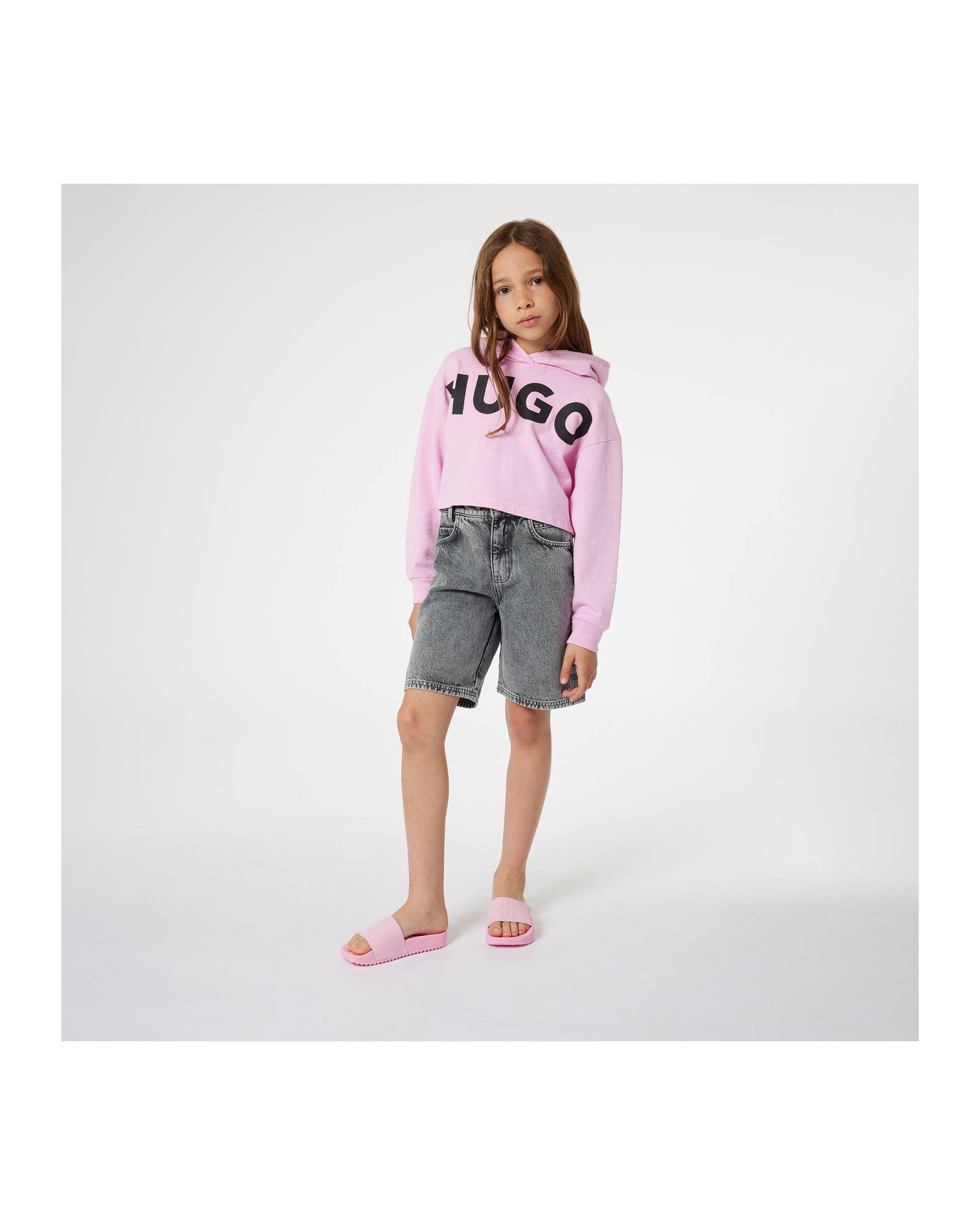 Sweatshirt à capuche - Rose Friandi