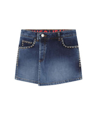 Jupe-short en denim - Denim Blue