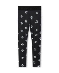 Legging à imprimé monogramme - Black
