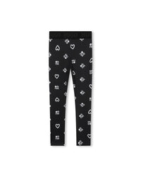 Legging à imprimé monogramme - Black