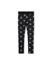 Legging à imprimé monogramme - Black