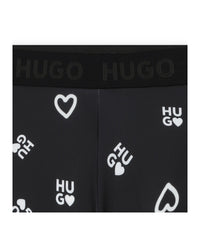 Legging à imprimé monogramme - Black