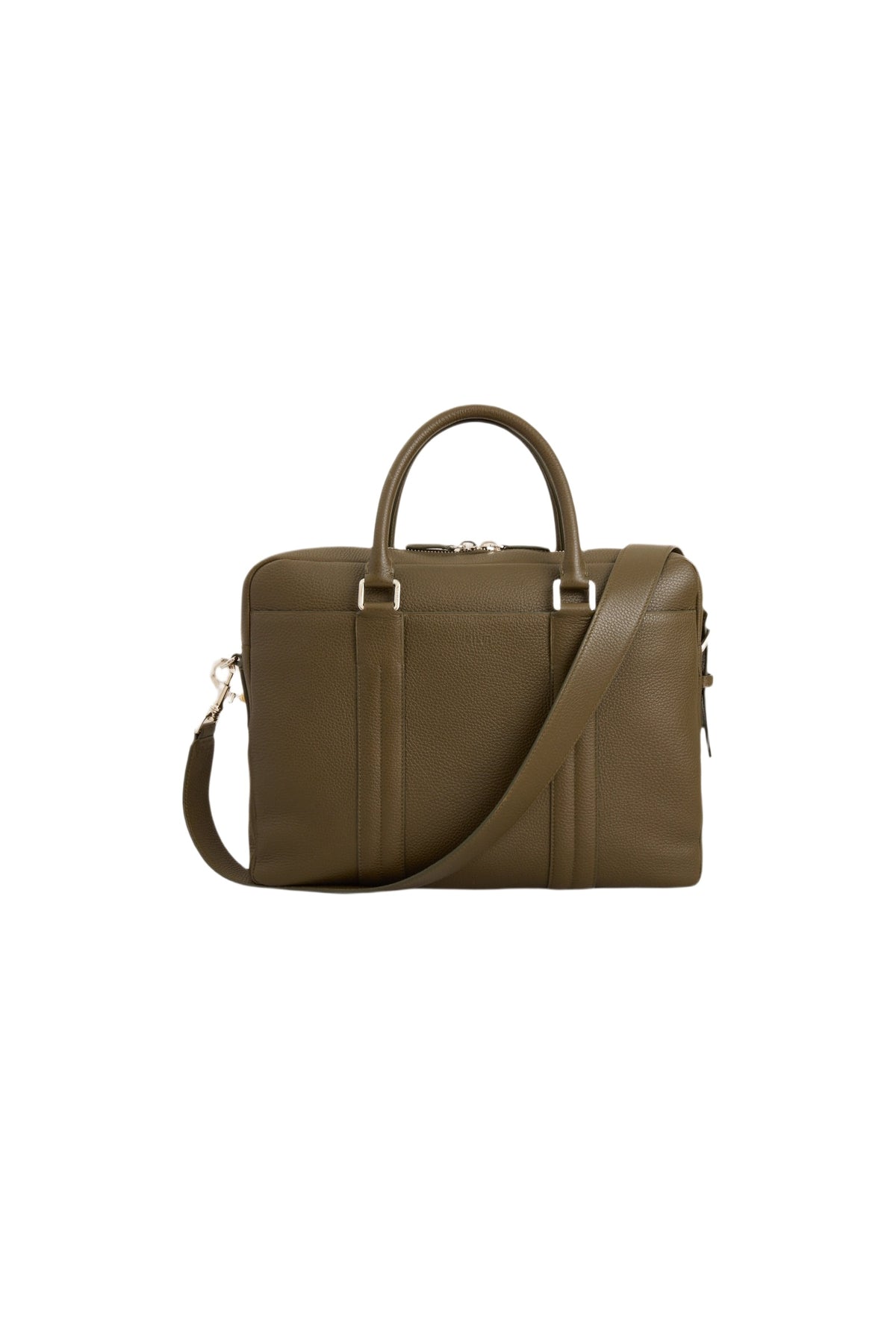 Porte-documents à bandoulière en cuir - Military