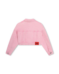 Veste courte en sergé - Rose Friandi