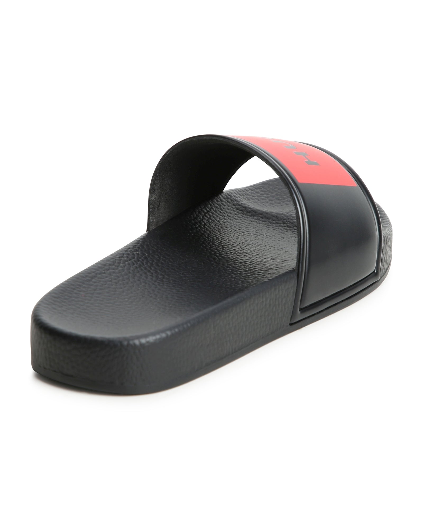 Slippers with logo badges - Black