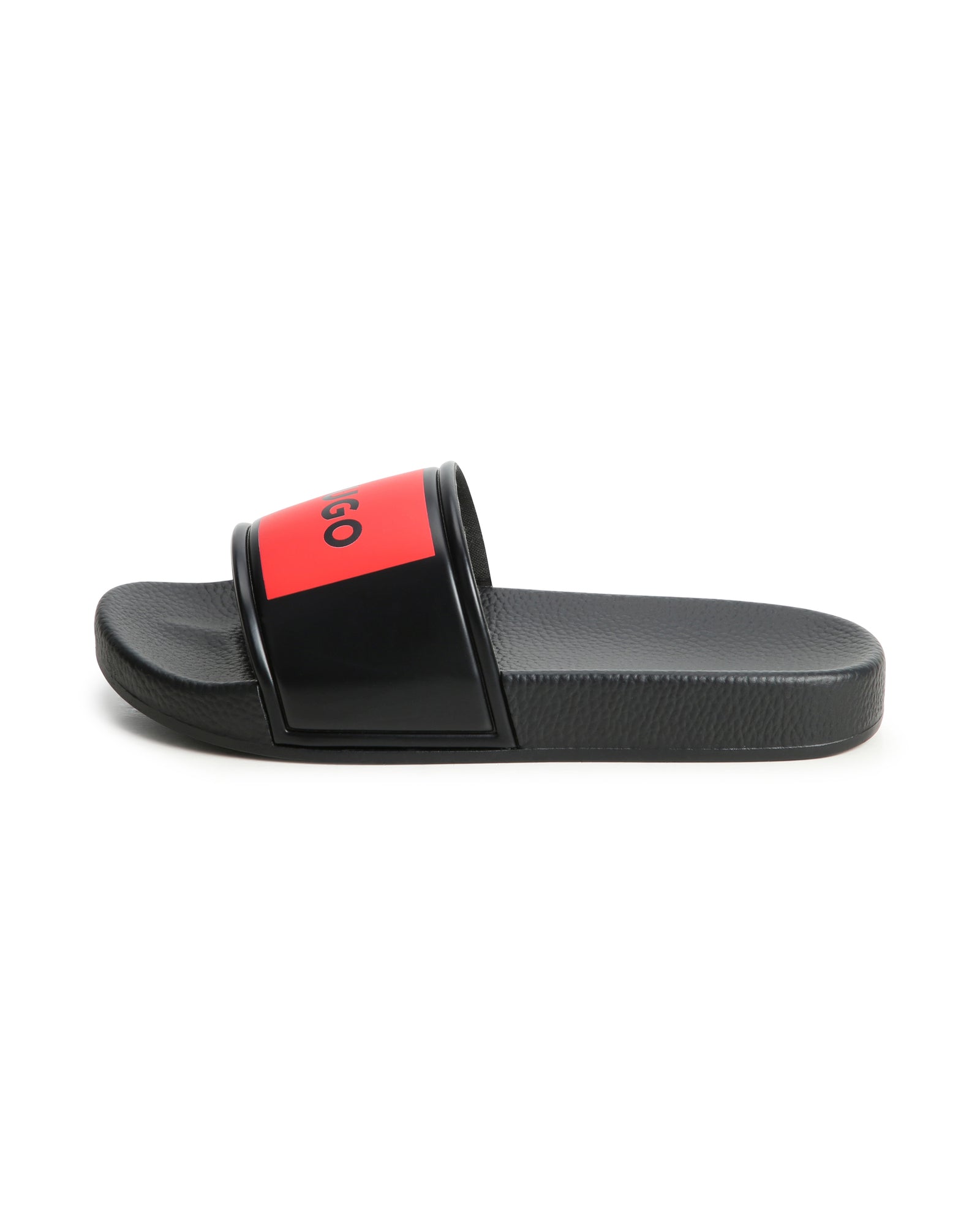 Slippers with logo badges - Black