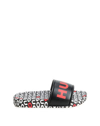 Mules à imprimé monogramme - Black