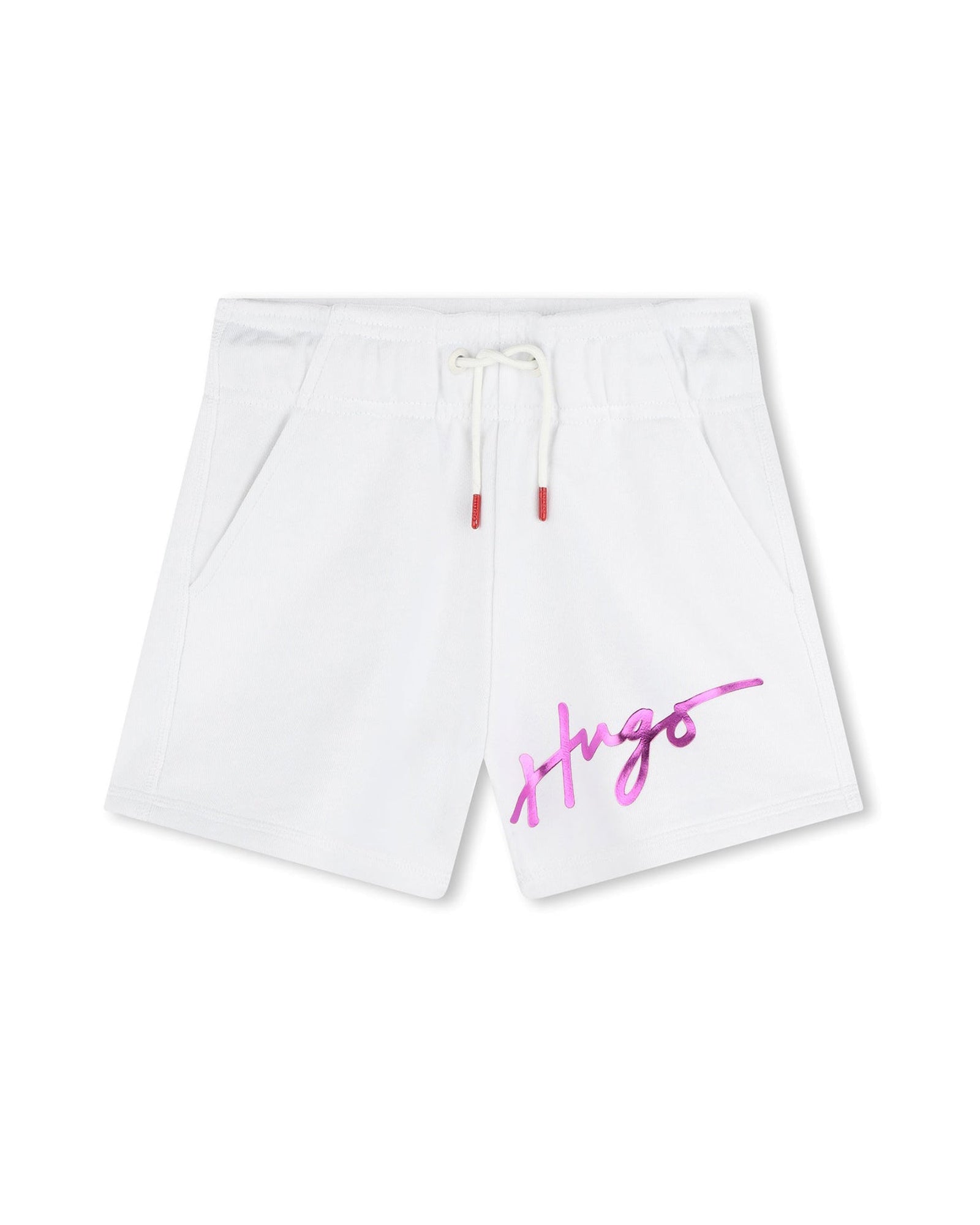 Elasticated waist shorts - White
