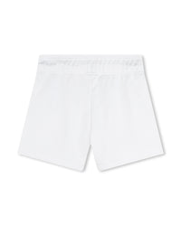 Elasticated waist shorts - White