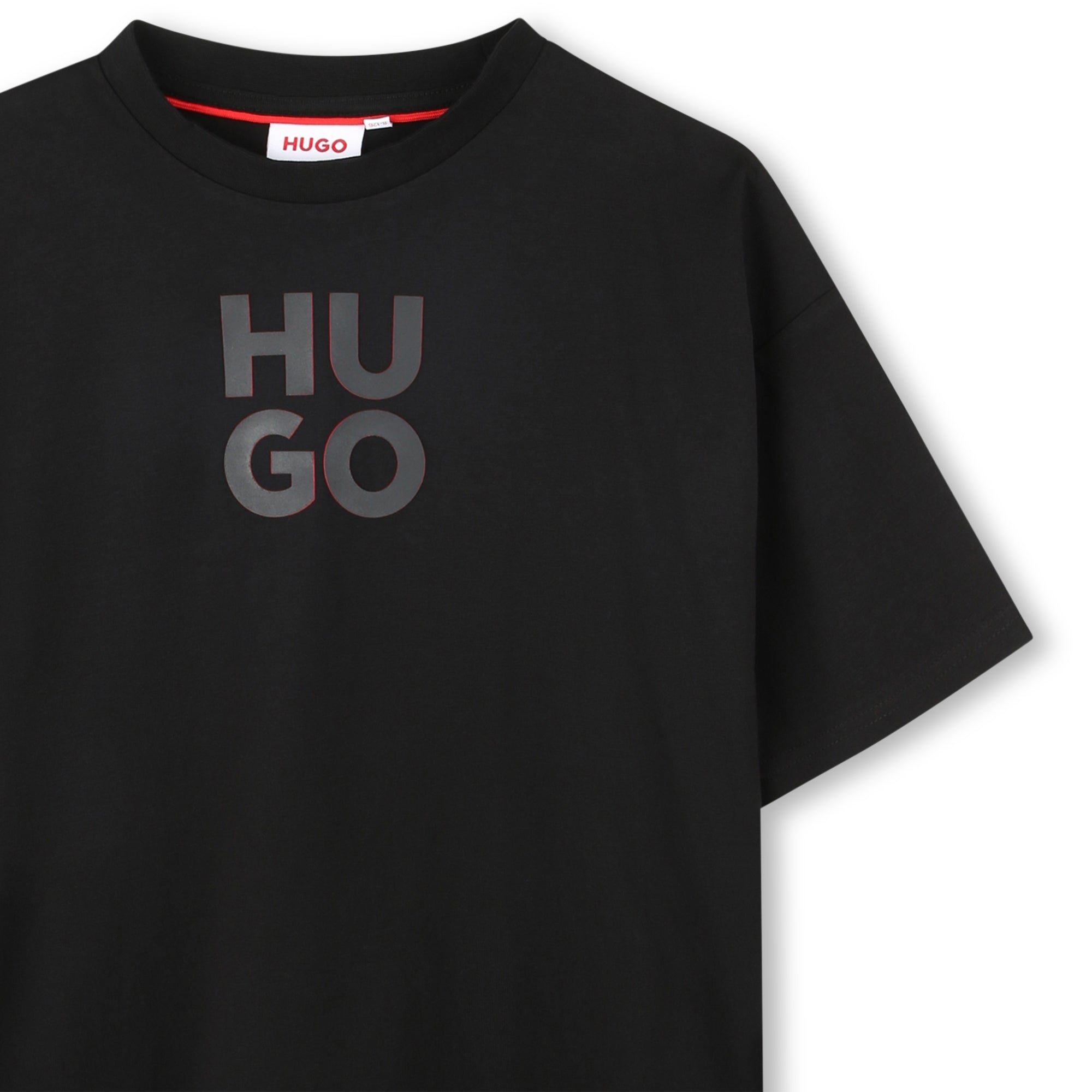 Loose-fitting short-sleeved T-shirt - Black