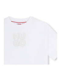 Loose-fitting short-sleeved T-shirt - White