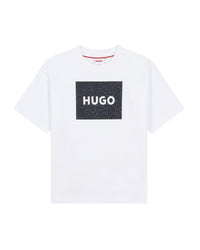 Loose-fitting short-sleeved T-shirt - Navy White