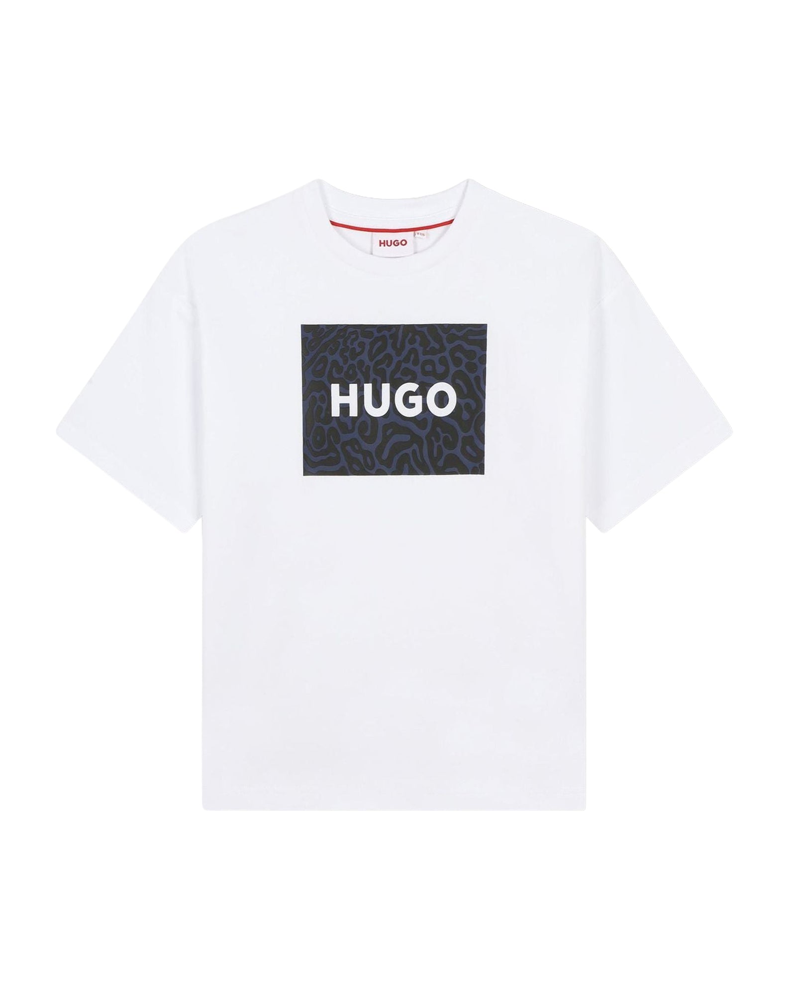 Loose-fitting short-sleeved T-shirt - Navy White