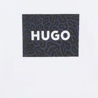 Loose-fitting short-sleeved T-shirt - Navy White
