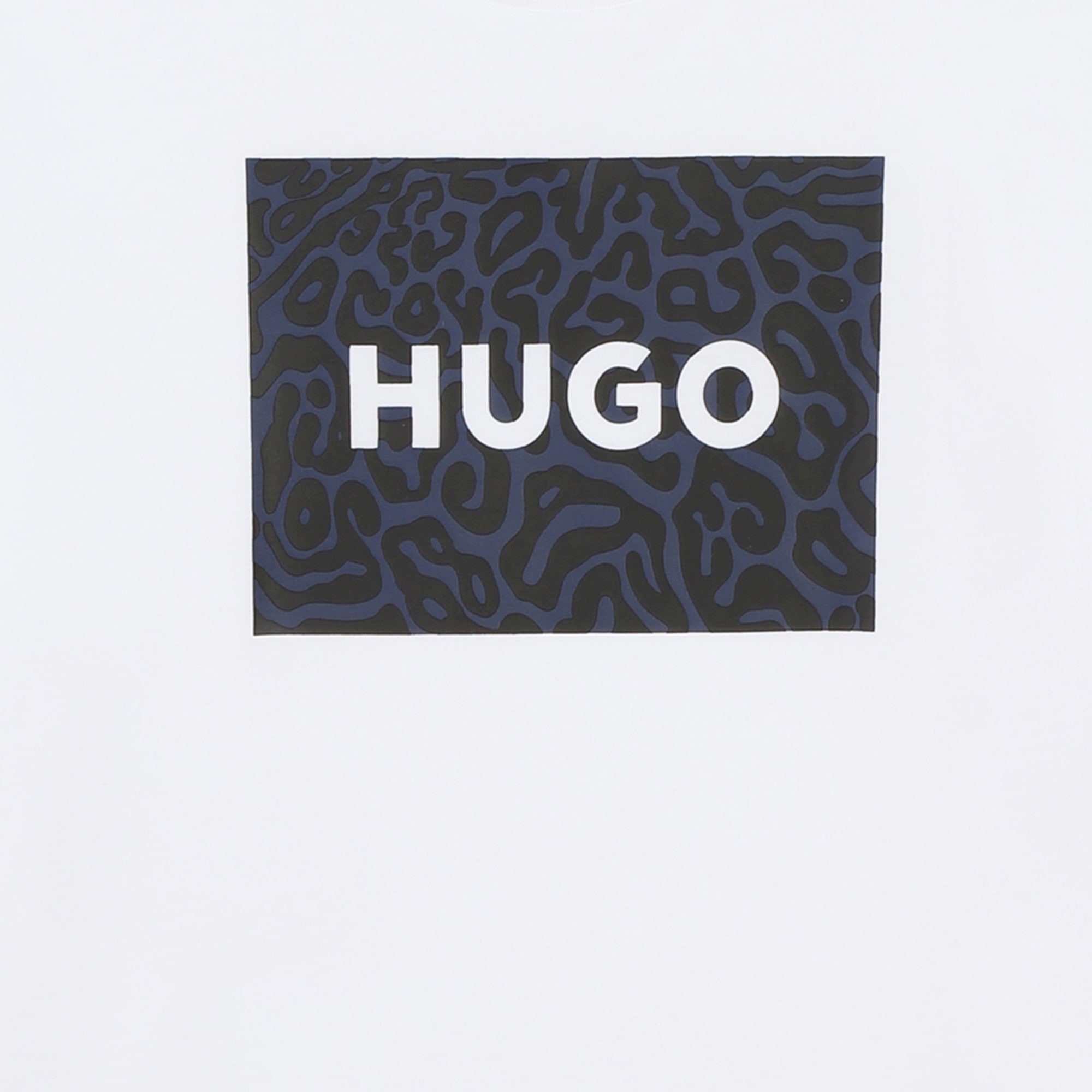 Loose-fitting short-sleeved T-shirt - Navy White