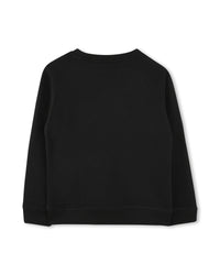 Sweatshirt col rond en molleton - Black