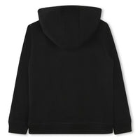Sweat à capuche à motif en molleton - Black
