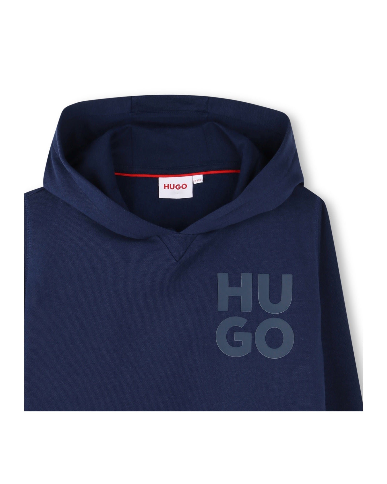 Sweat à capuche à motif en molleton - Médiéval Blue